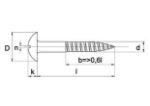 Afbeeldingen van Houtschroef, 3.0 x 10 mm, ronde kop, messing