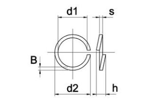 Afbeeldingen van Veerring, m12, din128a, mv, 1000 stuks