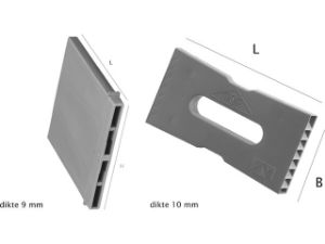 Afbeeldingen van Stootvoeg ventilatie, 10 x 50 x 100 mm, waalformaat, zwart