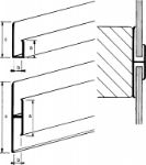 Afbeeldingen van AluArt Koppelprofiel  beëindiging aluminium 6 meter 10x40x20mm