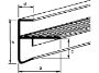 Afbeeldingen van AluArt Dakrandprofiel aluminium 2,5 meter 35x45mm