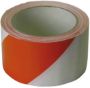 Afbeeldingen van Kelmaplast Zelfklevend afzetband Plakband rood/wit 60mm  66 meter