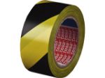 Afbeeldingen van tesa® Vloermarkeringstape PVC 60760 50mm x 33 meter zwart/geel