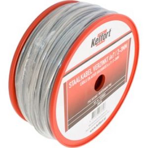 Afbeeldingen van Kelfort Staaldraadkabel Elektrolytisch verzinkt, met pvc coating 6x7 3-5mm