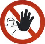 Afbeeldingen van Pikt-o-norm Pictogram toegang verboden 300mm