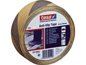 Afbeeldingen van tesa® Anti Slip-tape geel/zwart 60951 50mm x 15m