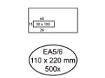 Afbeeldingen van Quantore envelop venster ea5/6 gom 80gram wit venster links , q180400 