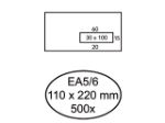 Afbeeldingen van Quantore envelop venster ea5/6 gom 80gram wit venster rechts , q180410 