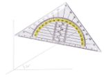 Afbeeldingen van Quantore geodriehoek 140mm transparant, qua-343101/000 