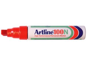 Afbeeldingen van Artline viltstift 100, 4 - 12 mm, 629202, schuin, rood