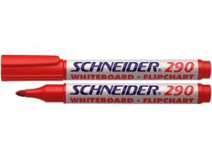 Afbeeldingen van Schneider whiteboardstift 290, 3 mm, s-129002, rond, rood