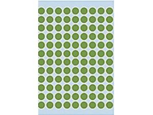 Afbeeldingen van Herma etiket rond, 8 mm, verpakking 540 stuks, 1845, groen