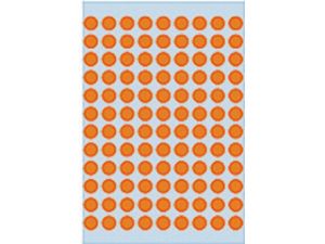 Afbeeldingen van Herma etiket rond, 8 mm, verpakking 540 stuks, 1844, fluor oranje