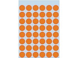 Afbeeldingen van Herma etiket rond, 12 mm, verpakking 240 stuks, 1864, fluor oranje