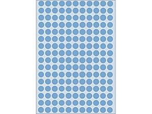 Afbeeldingen van Herma etiket rond, 8 mm, verpakking 5632 stuks, 2213, blauw