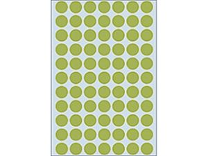 Afbeeldingen van Herma etiket rond, 13 mm, verpakking 2464 stuks, 2235, groen