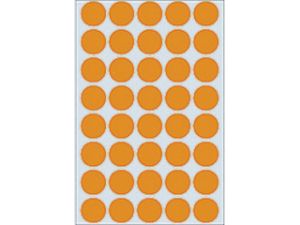 Afbeeldingen van Herma etiket rond, 19 mm, verpakking 960 stuks, 2254, fluor oranje