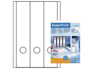 Afbeeldingen van Herma ordneretiket, 297 x 61 mm, a4, verpakking 75 stuks, superprint, 5135, wit