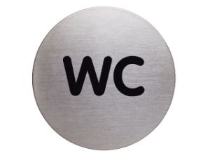 Afbeeldingen van Durable infobord pictogram, 83 mm, rond, wc , 490723