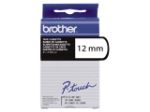 Afbeeldingen van Brother labeltape, 12 mm x 8 meter, tc-201, wit/zwart