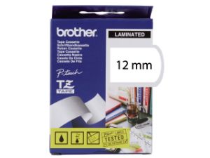 Afbeeldingen van Brother labeltape, 12 mm x 8 meter, tze-131, transparant/zwart