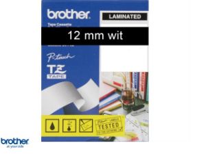 Afbeeldingen van Brother labeltape, 12 mm x 8 meter, tze-335, zwart/wit