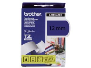 Afbeeldingen van Brother labeltape, 12 mm x 8 meter, tze-531, blauw/zwart