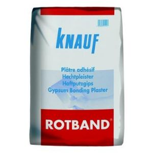 Afbeeldingen van Knauf gipspleister roodband, 25 kilo, laagdikte minimaal 5 mm