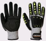 Afbeeldingen van Portwest handschoen grijs/zwart   M