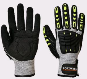 Afbeeldingen van Portwest handschoen grijs/zwart 3XL