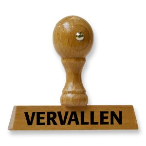 Afbeeldingen van Handstempel "vervallen"