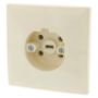 Afbeeldingen van ABL Contactdoos  Perilex inbouw wandcontactdoos, 16A, creme