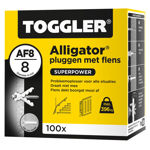 Afbeeldingen van Toggler Alligator plug + flens AF8 Ø8mm wanddikte > 12,5mm
