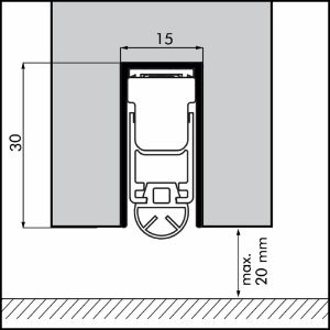 Afbeeldingen van Ellen Automatische valdorpel EM Uni-Proof 1128mm