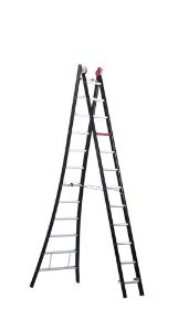 Afbeeldingen van Altrex Aluminium kokerladder (gecoat) - 2-delig reform Nevada 2x12