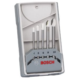 Afbeeldingen van Bosch 5-delige tegelborenset CYL-9 Ceramic 5 delig