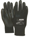 Afbeeldingen van M-Safe PU-Flex handschoen zwart 7/S