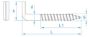 Afbeeldingen van GebuVolco Schroefduimen zwaar met zaagsnede (ijzer gegalvaniseerd) 006, 50 x 10 mm