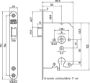 Afbeeldingen van Nemef Cilinderloopslot, PC-uitsparing 1269/37 50 mm RVS Links