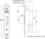 Afbeeldingen van Nemef Kastslot 9640 RVS 25 mm