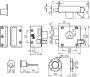 Afbeeldingen van LIPS Veiligheidsoplegslot, losse buitencilinder en veiligheidsrozet 1754/2 rechts