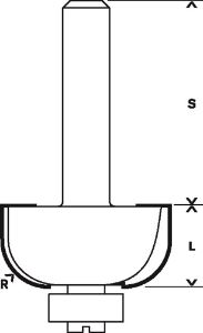 Afbeeldingen van Bosch Profielfrees E hm r=4x9mm 8