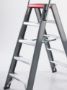 Afbeeldingen van Altrex Dubbel oploopbare trap - aluminium (gecoat) Falco 2x8 treden