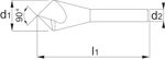 Afbeeldingen van Phantom Phantom HSS-E Verzinkboor 90° 1 snijkant 42.520 15mm