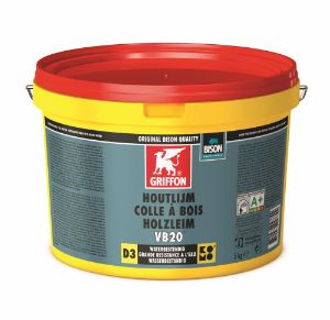 Afbeeldingen van Griffon Houtlijm VB20® Emmer 5 kg vb20 waterbestendig wit