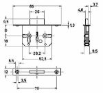 Afbeeldingen van JuNie® Meubelslot insteek 0665 30mm