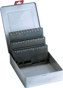 Afbeeldingen van FORUM Spiraalboren cassette 41-delig, metaal, leeg 6-10,0mm