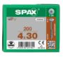 Afbeeldingen van SPAX Corpusschroef achterwandschroef T-STAR plus staal T20 4 x 30