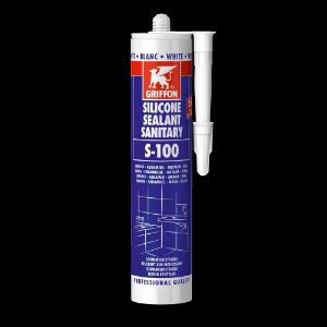 Afbeeldingen van Griffon Silicone Sanitaire S-100 Wit Koker 300 ml