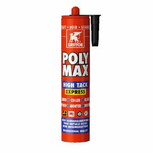 Afbeeldingen van Griffon Polymax High Tack express 435 gram zwart